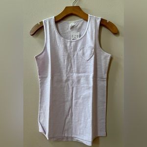 J.CREW Crewcuts Lavender Heart Pocket Tank